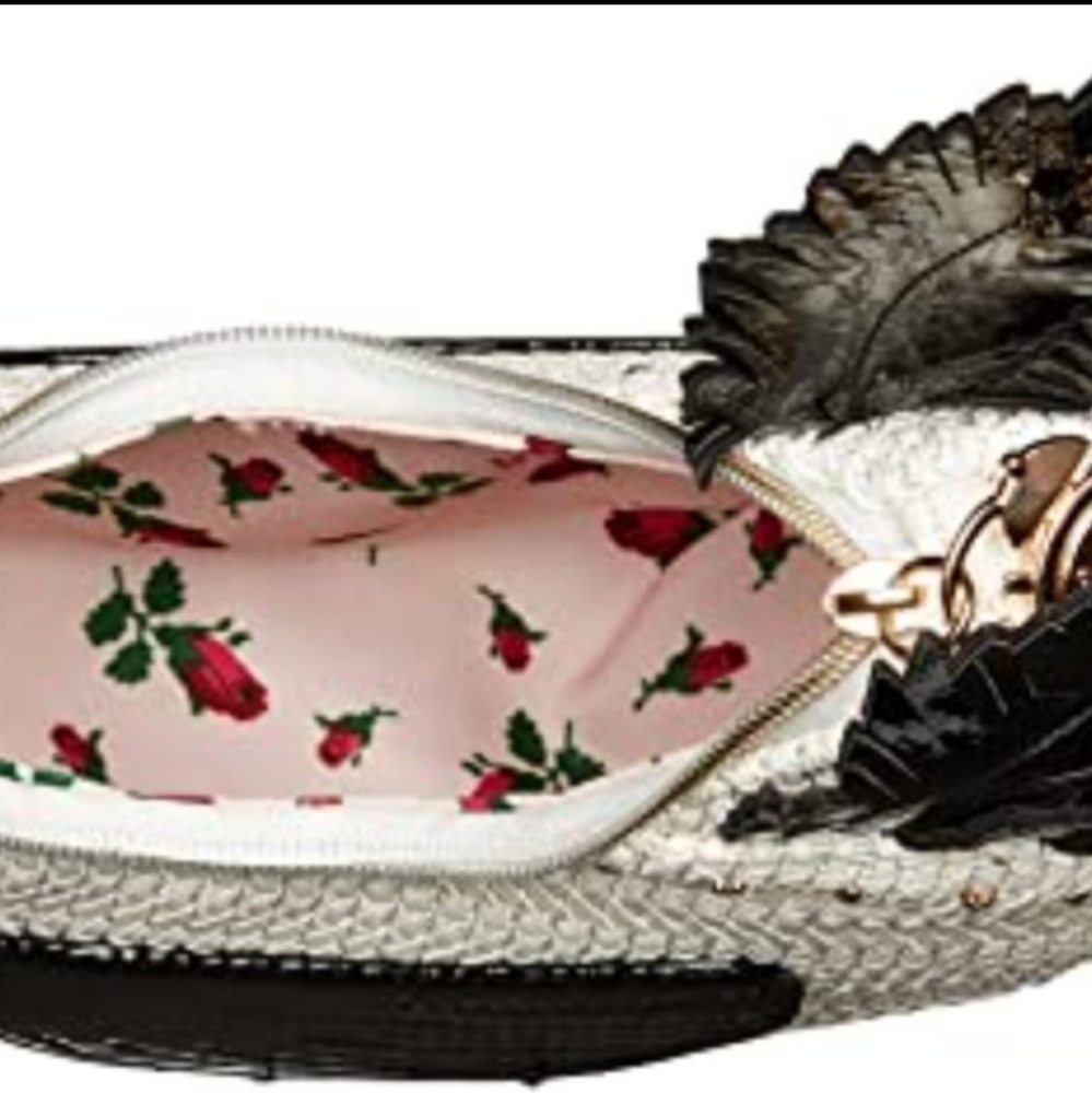 Super Rare! BETSEY JOHNSON Wing Man Rooster Crossbody Shoulder Bag Purse. - Picture 9 of 9